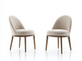 Sillas de comedor tapizadas en tela 52x58x84 cm - beige - diseño moderno para comedor