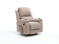 Sillones reclinables tapizado de pana 95x90x105 cm - beige - diseño acolchado para salón